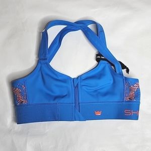 SHEFIT Flex Sports Bra Blue Medium Support Size XS Style 110003 NWOT